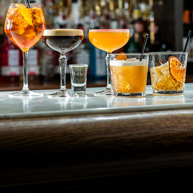 Wine & Drinks menu at The Old Bulls Head