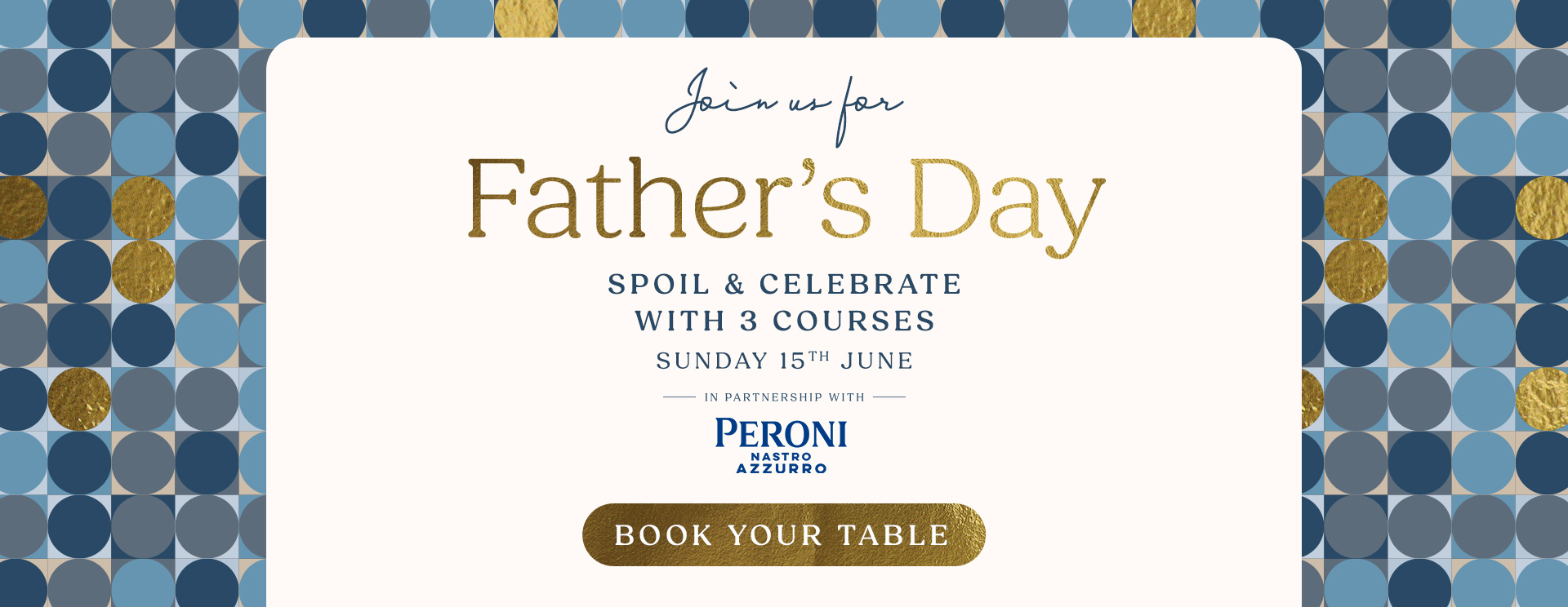 Father’s Day menu Loughborough