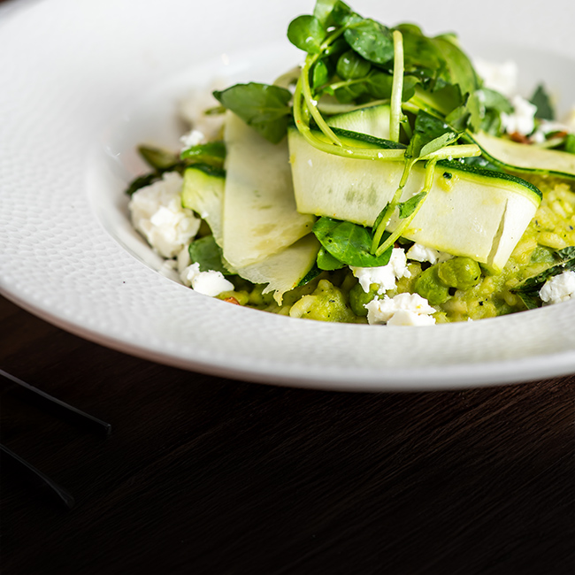 Vegan menu at The Old Bulls Head