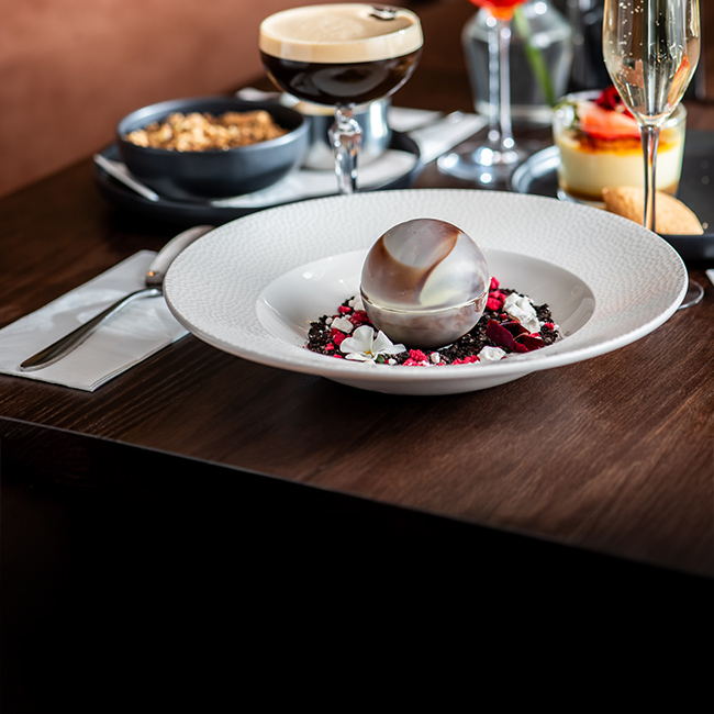 Dessert menu at The Old Bulls Head