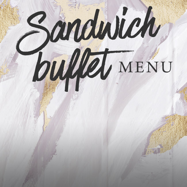 Sandwich buffet menu at The Old Bulls Head