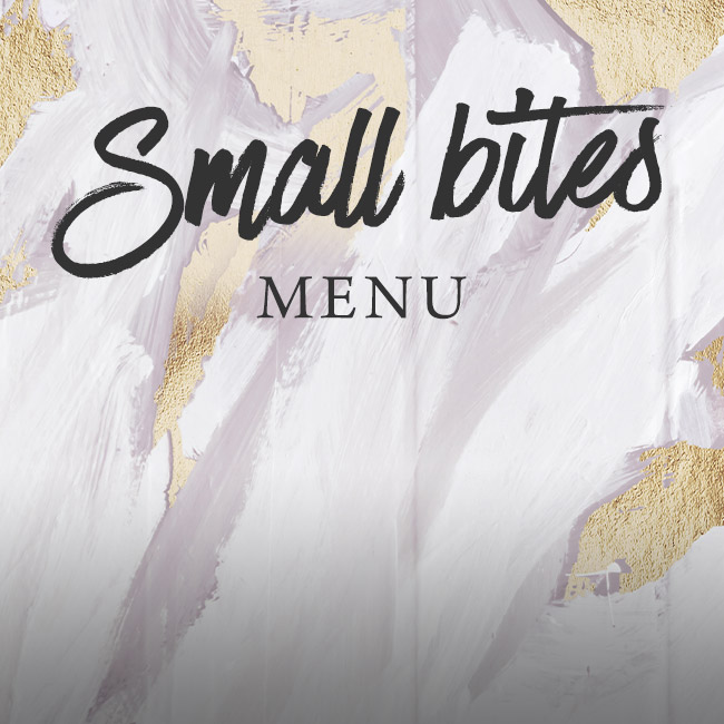 Small Bites menu at The Old Bulls Head 